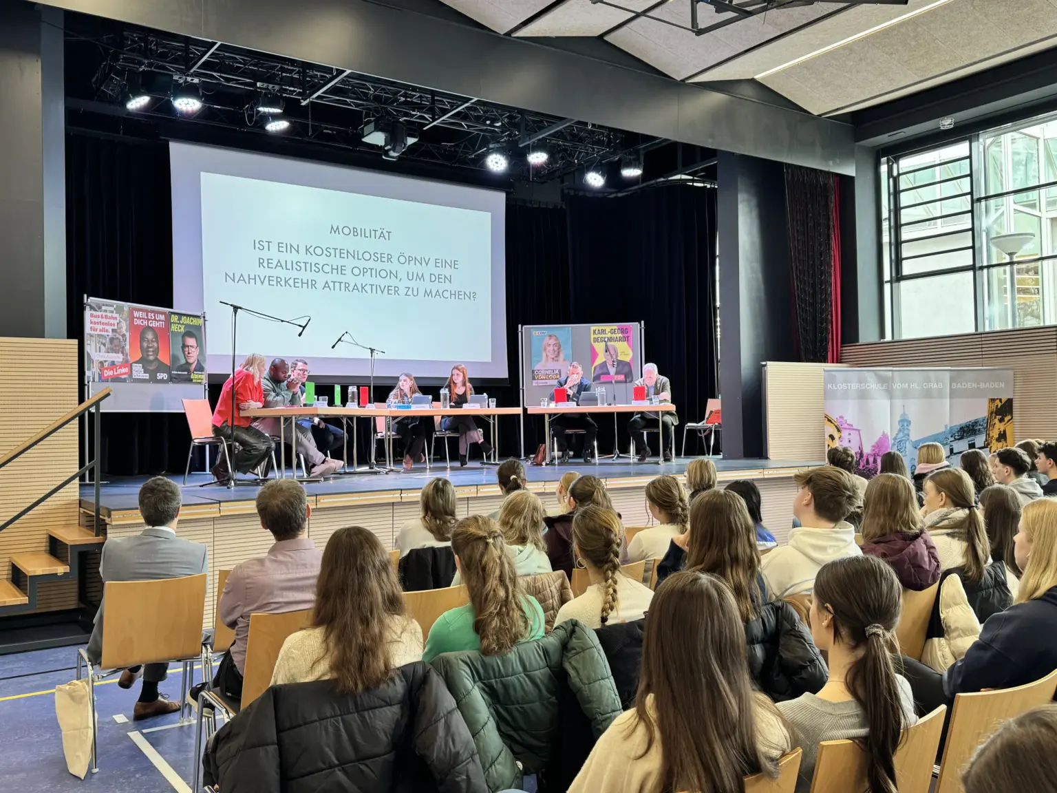 Klosterschule vom Hl Grab Podiumsdiskussion 1
