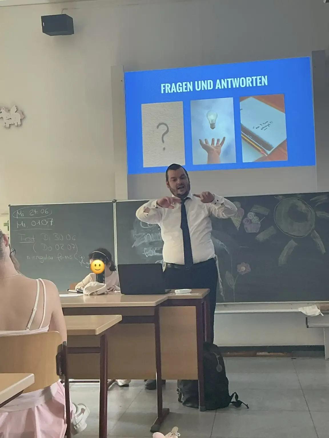 Klosterschule vom Hl Grab Rabbiner Besuch 1