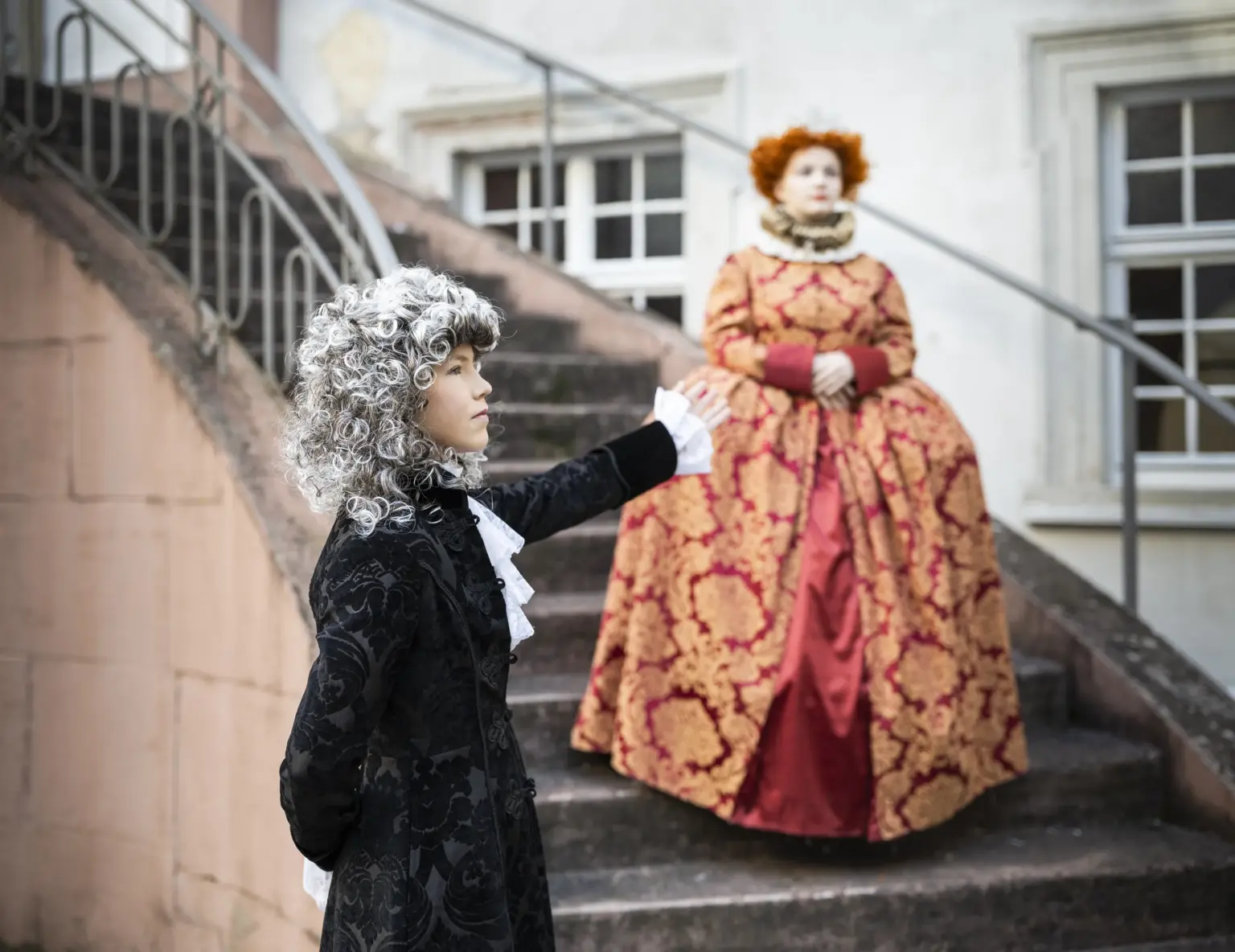 Klosterschule vom hl. Grab 9744 Theater AG Innenhof