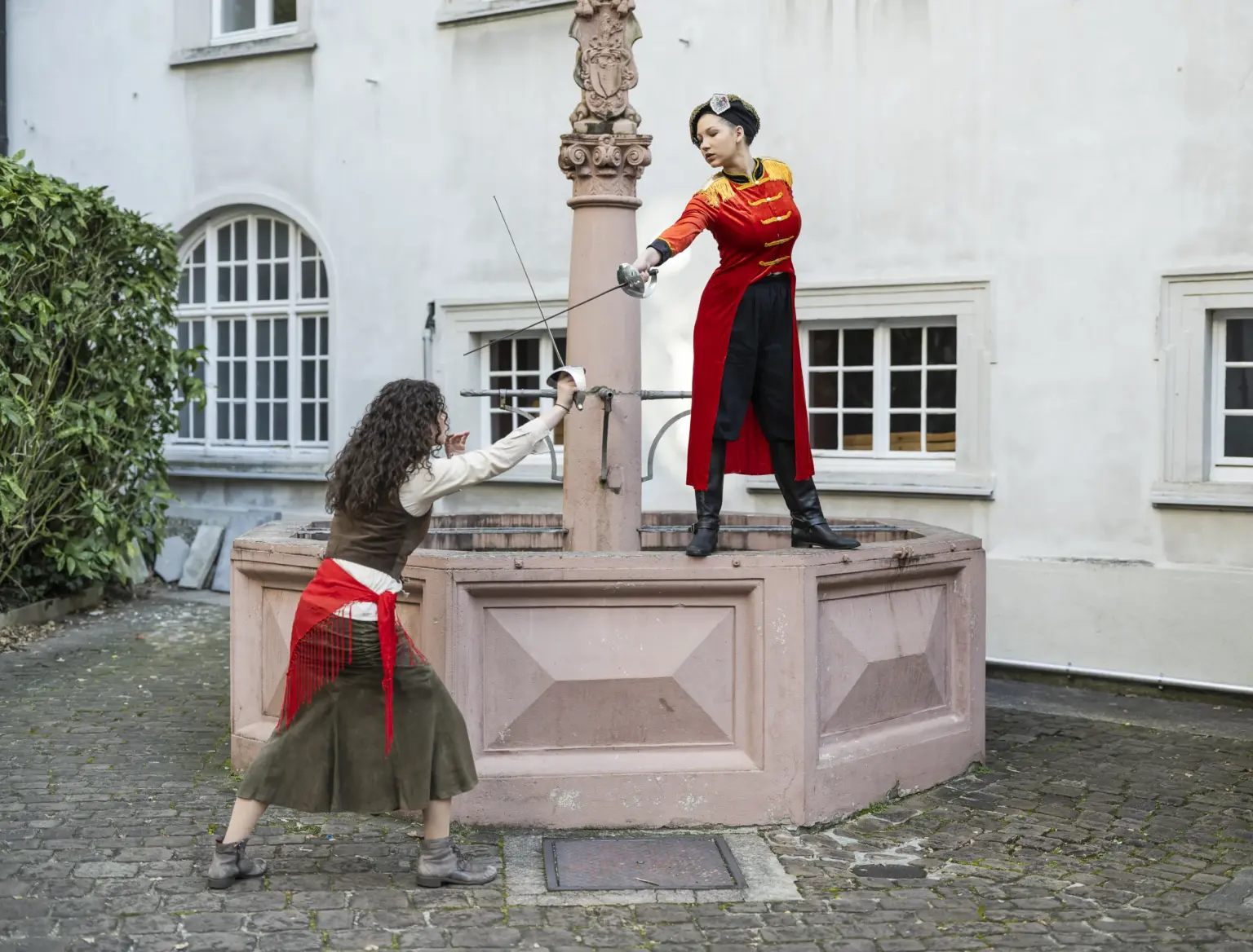 Klosterschule vom hl. Grab 9769 Theater AG Innenhof