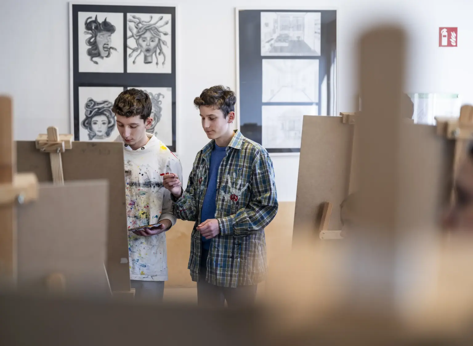 Klosterschule vom hl. Grab 9917 Kunst Unterricht